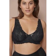 Ellos Plus collection - Rylee uforet blonder BH - Sort 95C