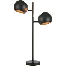 Markslojd Edgar 2L Schwarz/Antik Tischlampe - Tischlampe
