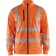 Blaklader 3563 Høj Synlighed Fleece-trøje med Fuldt Lynlås - Orange - Trøje