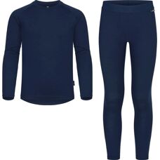 Gridarmor Viks Ull Underholdingssett Jr Marineblå - Underwear Set Jr 134/140 cm