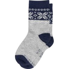 Gridarmor Heritage Merino Socks 2p Jr Lt. Grey/dk Navy/white - Sokker