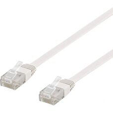 Deltaco TP-615V-FL nätverkskabel - 15m, Vit, Cat6