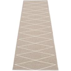 Pappelina Max Outdoor-Teppich - mud / vanilla 70 x 240cm