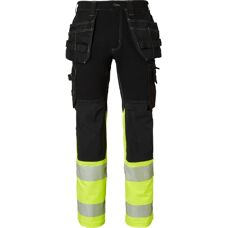 Top Swede 312 Arbeidsbukse - Leddede knær, Høy synlighet
