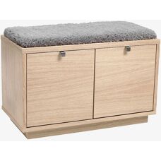Rowico Home Confetti Bänk - Ek/Fårskinnsimulering