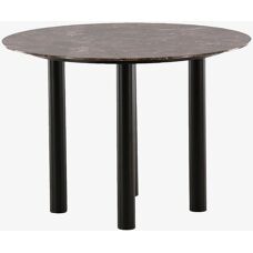 VIND Havsten Esstisch - Schwarz/Braun Marmor Effekt - 106cm