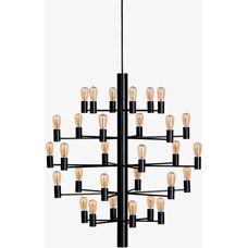 Herstal Belid Manola flerarmet taklampe - Svart - E14