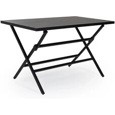 Brafab Wilkie Klappbarer Café-Tisch - 72x120cm - Schwarz
