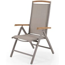 Brafab - Andy Positionsstol - Khaki - Teak - Gartenstuhl