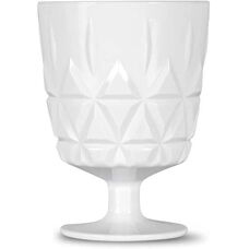 Sagaform Set di 4 Bicchieri da Picnic in Acrilico Bianco
