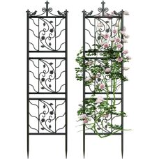 UNHO - Enrejado de Fardín de Metal 2 Pcs - Garden Trellis