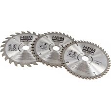 HBM 160 mm Kreissägeblatt-Set - 3 Stück für Festool