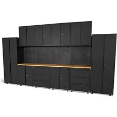 HBM Modell 16 Modular Werkstatt-System - Schwarz