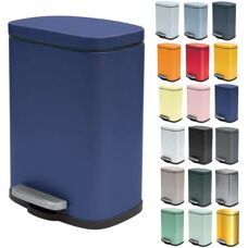 SPIRELLA Akira Poubelle - 5L, Bleu, Pedale, Moderne