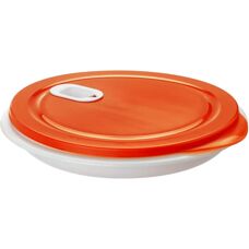 Rotho XL Clever Microwave Plate - BPA-Free, White/Red, 1.2L