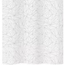 Diaqua - Prisma - Grau/Weiß - 180x200 cm - Shower curtain