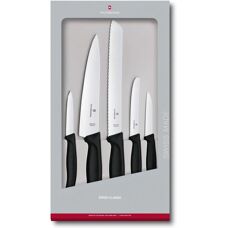 Victorinox Keittiöveitsisetti - 5 Osaa - Musta