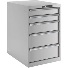LISTA Hellgrauer 5-Drawer Schrank - Storage Cabinet