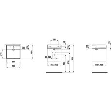 Laufen Modelo H8153314001111 - Lavabo con 1 Agujero