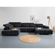 COTTA Orion U-Form Sofa - U-förmiges Chenille-Lounge