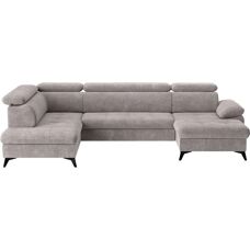 COTTA Hudson U-Form Taupe Sofa - U-förmige Wohnlandschaft