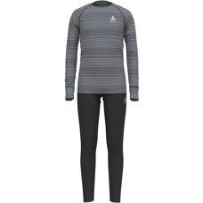 Odlo Active Warm Eco Set - Funktionsunterwäsche - Kind Schwarz / Grau Melange