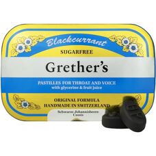 Grethers Schwarze Johannisbeere Pastilles - Hals & Stimme