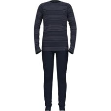Odlo Long Active Warm Eco Niebieska - Zestaw bielizny