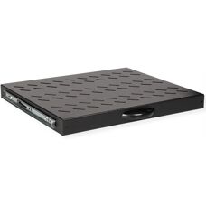 Roline 26.21.0115 Rackhylle - 19 Zoll, Schwarz, 25 Kg, 1U