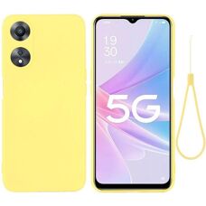 Coque Silicone Jaune OPPO A78 5G - Protection Parfaite