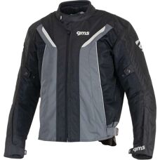 Gms Ventura Motorrad-Textiljacke - Schwarz-Grau - Unisex
