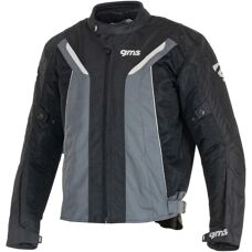 Gms Ventura Motorrad Textiljacke - Schwarz Grau - Unisex