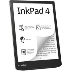 PocketBook InkPad 4 - Ecran tactil E-Ink de 7.8" - 32GB - Negru, Argintiu - Cititor de cărți electronice