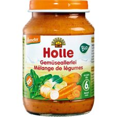 Holle Comida de Legumes Orgânica Para Bebês Cenoura Pastinaca Batata - Comida para bebês