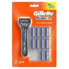 Gillette Fusion5 Holicí strojek - 11 Náhradních hlav, Modrá, Šedá