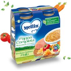 Mellin 132143 Pasto Combinato Bebè - Proteine, Carboidrati, Verdure