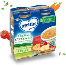 Alimento per Bambini Mellin - 132141 - Pasta con Verdure e Manzo - 6+ Mesi