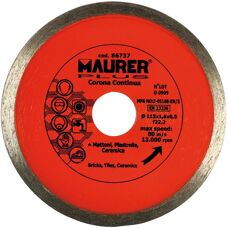 Disque diamant MAURER 115mm pour Meuleuse - Filo Continuo - Publicité