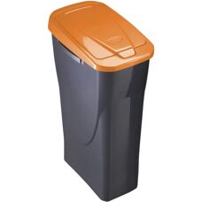 Mondex Mülleimer Schwarz/Orange - 15 L Abfalleimer