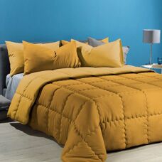 Caleffi Microfiber Moderne Deken - Geel - Wintergebruik