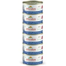 Almo Nature Cat Wet Food 70g 6x70g - Natural, Tuna, Shells