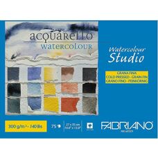 Fabriano Kaltnass-Atelier Aquarellblock - 300gsm, 75 Blatt