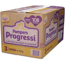 Pampers Progressi 3 Midi Pannolini - 108 Pezzi