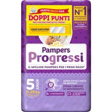 Pampers Progressi Junior 5 Pannolini - Pannolini per 11-25 kg