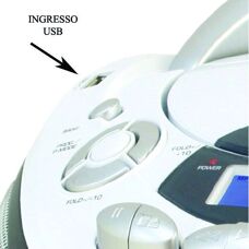 Lettore CD portatile Majestic AH-2387R - MP3, WMA, Cassetta, USB