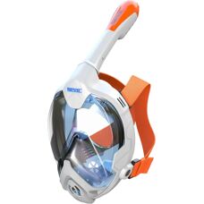 Seac Weiß/Orange Fun Maske - Vollgesichts-Schnorchelmaske