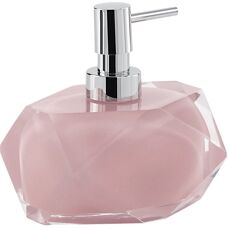 Gedy Pink Dispenser - Elegant Transparent Resin - Dispenser