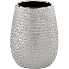 GEDY Astrid Tandenborstelhouder - Keramiek Grijs/Zilver