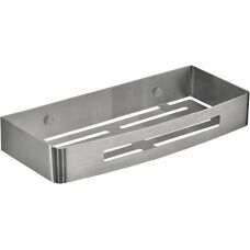 Gedy - Portaobjetos de Ducha Rectangular Cepillado - Ducha