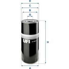 Filtru de ulei Ufi Volvo 23.446.00